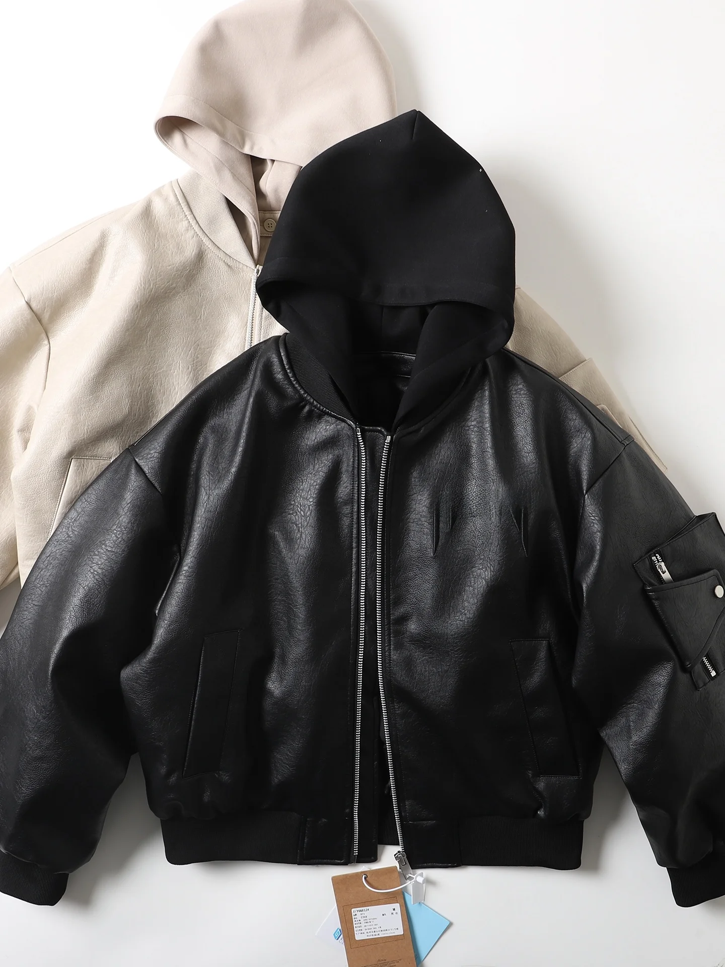 

American Sle Heavyweight 90 Du down Flight Jaet Men's Loose Baseball Coat Detachable Cap Ci Casual Long Sve Zipper