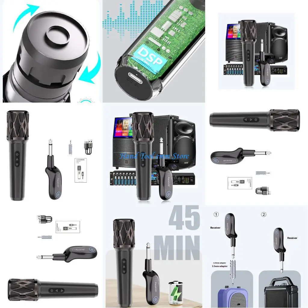 

H37F Portable Wireless Dynamic Microphone Quick Pairing Technology Handheld Microphone For Stage Show Conference Presentation