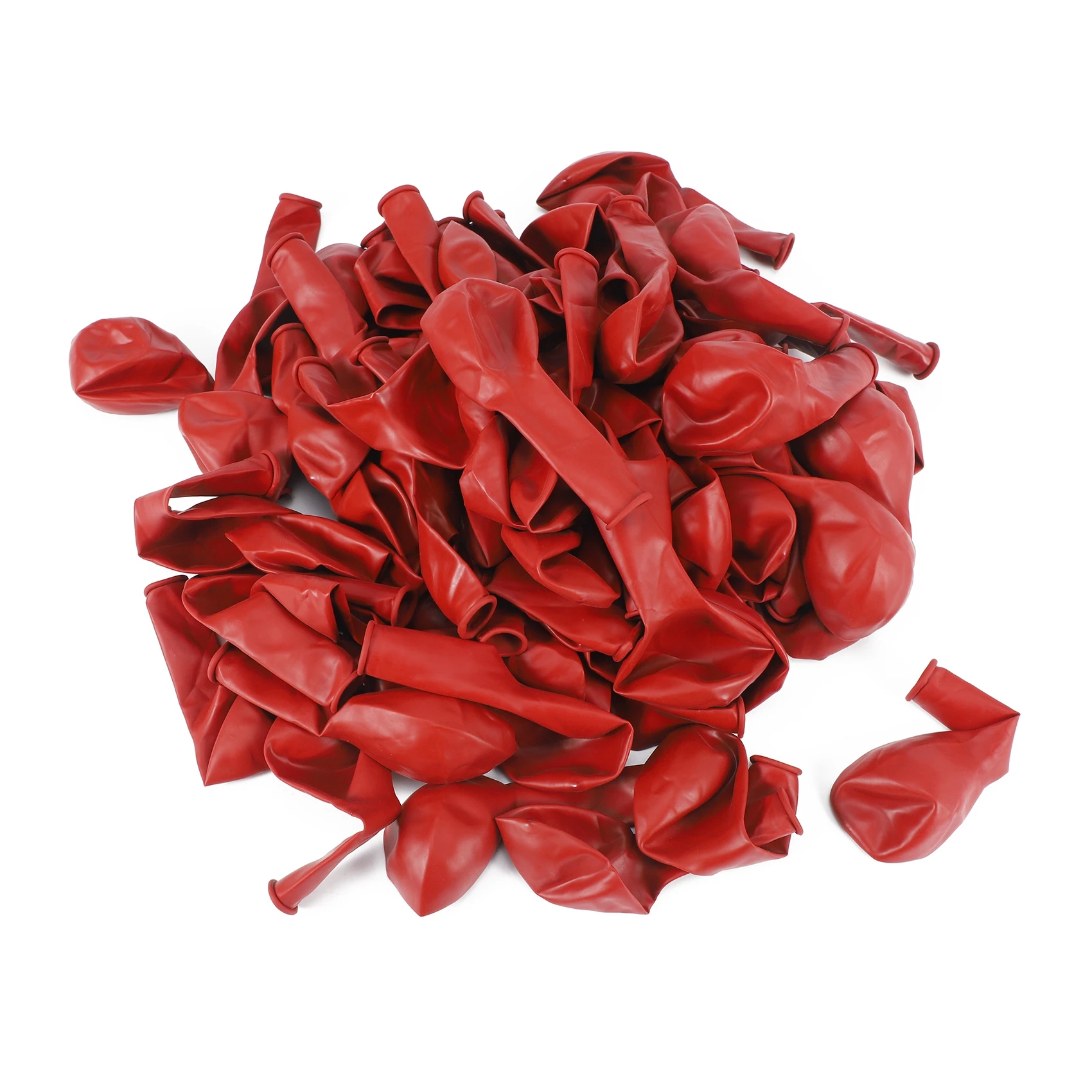 100Pcs Ruby Red Balloon New Glossy Metal Pearl Latex Balloons Chrome Metallic Colors Air Balloons Wedding Party Decoration