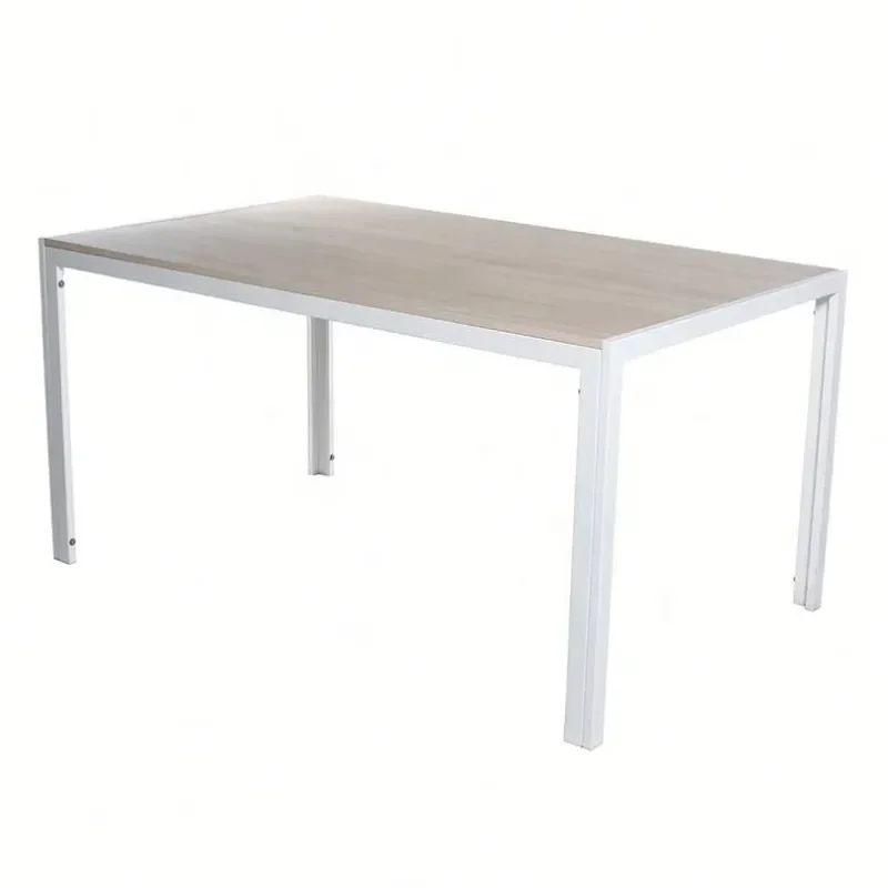 Modern European Style 4 Person Glass Dining Table for Restaurant Hotel Home Furniture