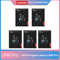 5PCS Lenovo LP40 Pro 100% Original lp40pro Earphones Wireless Bluetooth 5.1 Headphones TWS Sport Noise Reduction Touch Control