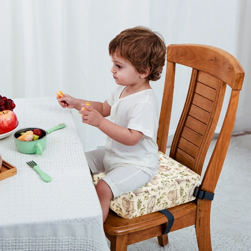 Almofada ergonômica para cadeira infantil, ajuste altura, almofada para cadeira para jovens