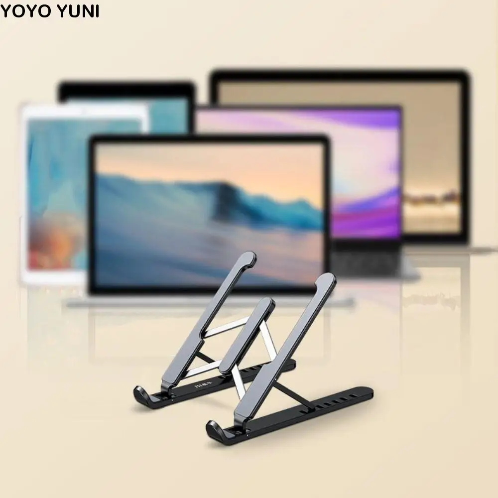 

ABS Laptop Holder Stand Aluminum Alloy Lifting Notebook Support Base Foldable Lifting Cooling Holder Foldable Laptop Stand