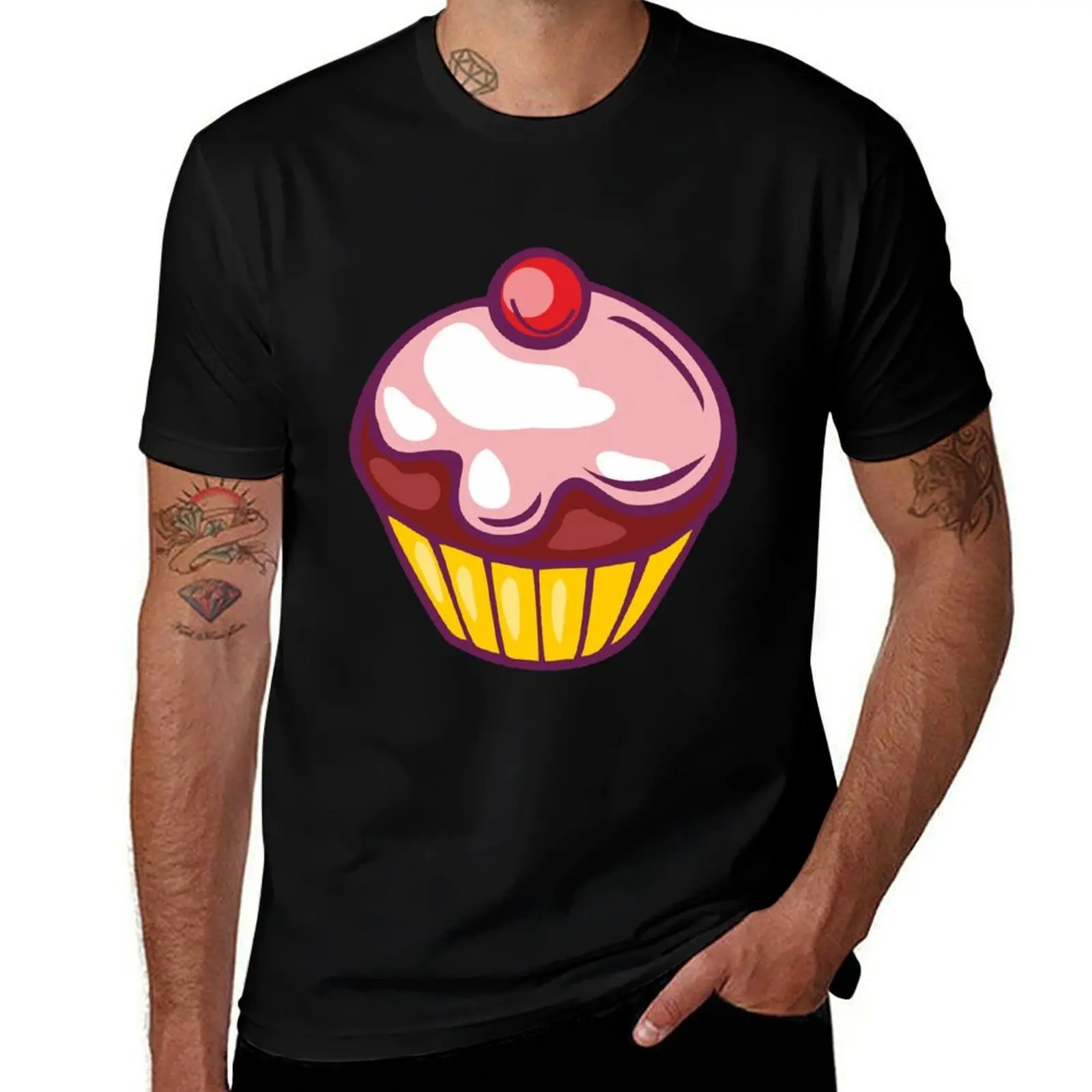 

Cupcake T-Shirt funny t shirts cotton t shirt custom print t shirt personalised T-Shirt