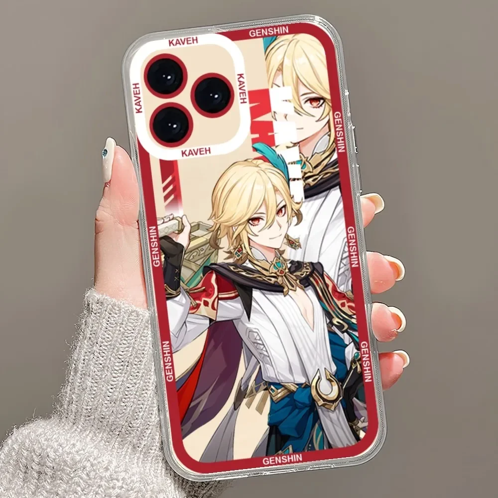 Gioco Genshin Impact BAIZHU Cassa Del Telefono Per Samsung A73 A72 A71 A70 A53 A52 S Bordo Trasparente Borsette