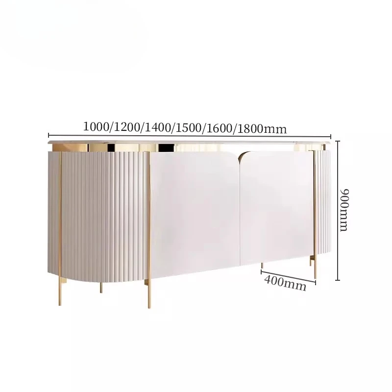 Italian light luxury door cabinet modern simple marble dining side cabinet