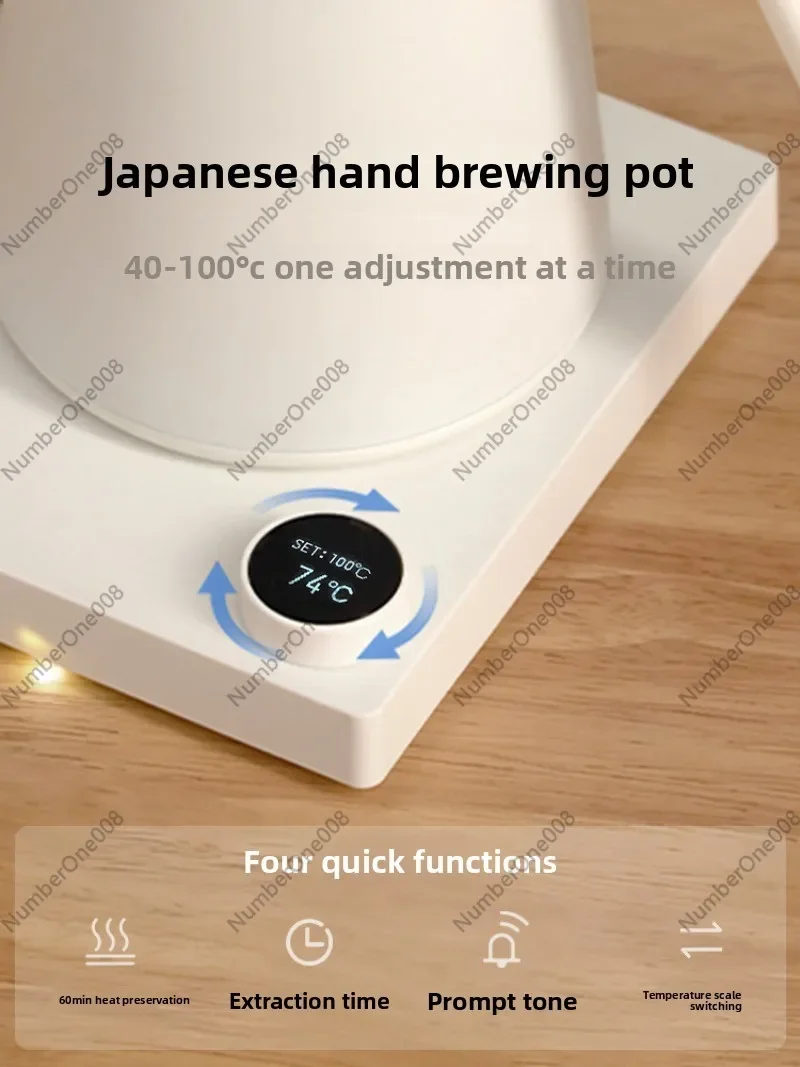 Smart Temperature Control Pour-over Coffee Kettle - Japanese-style Electric Kettle for Home Use - Perfect for Brewing Tea