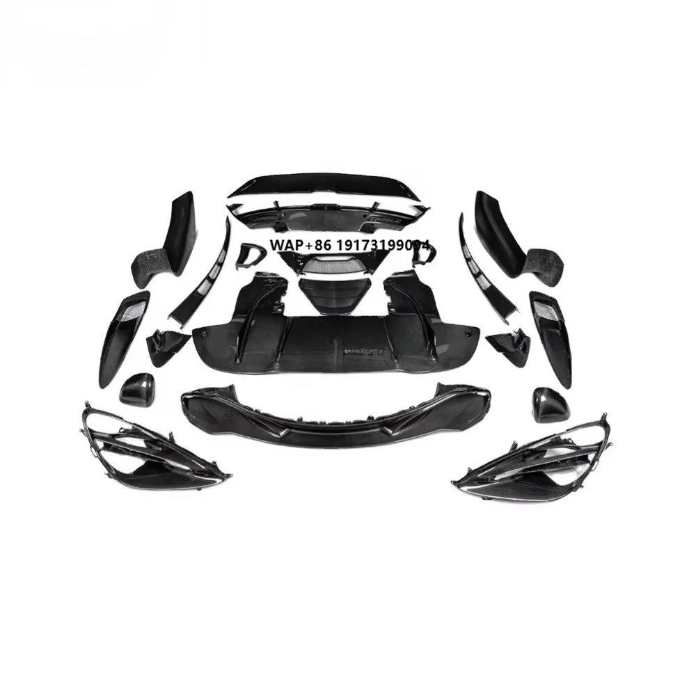 Carbon Fiberauto Accessories Dry Carbon Fiber Bumper Front Lip Rear Lip Spoiler Suitable For 720s Oem Carbon Fiber Body