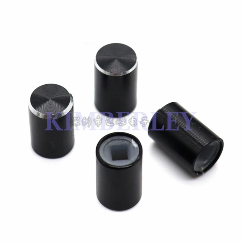 5 Piece 10 X 15MM Aluminum Alloy Key Cap Power Amplifier Panel Operation Button Power Key Cap Square Hole 3.2MM