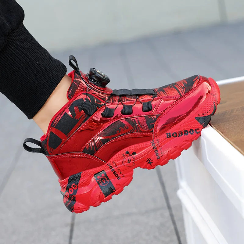 Autumn Fashion Golden Children's Running Sneakers Size 28-39 Comfort Platform Sneakers Child Outdoor Sports Shoes Kids Trainers
