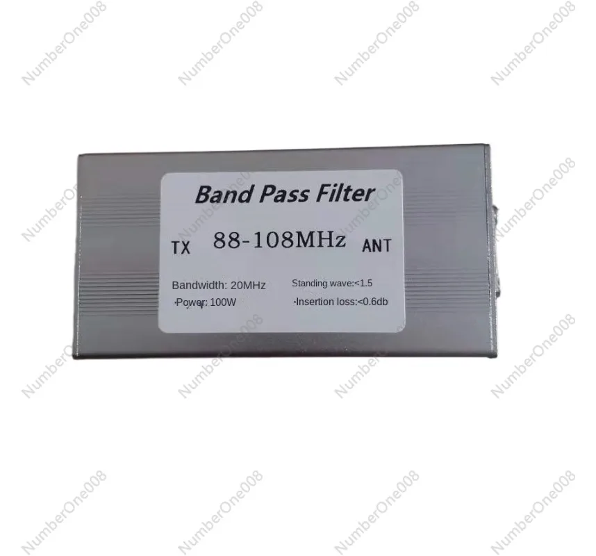 Band-pass Filter 88-108MHz Filter N-bus 100W Band-pass Anti-interference to Improve Reception