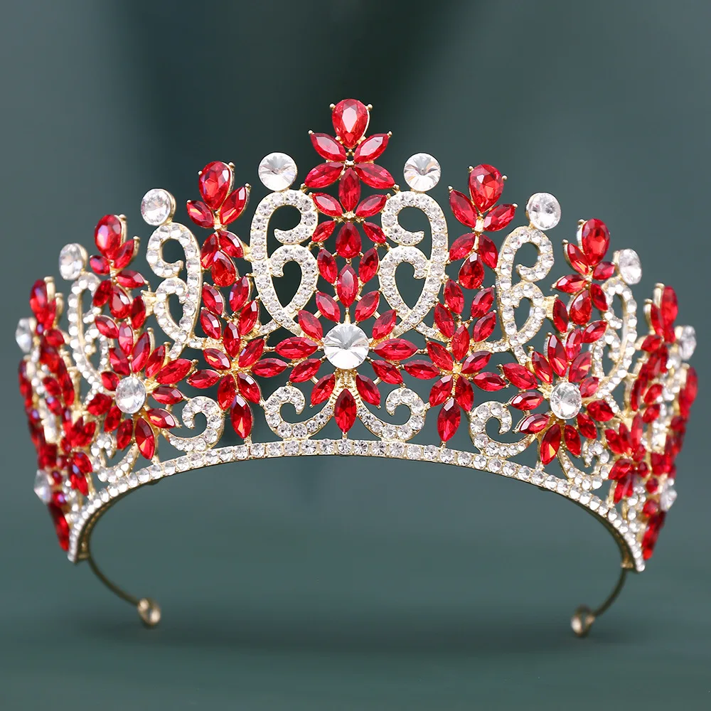 Cross border Baroque Bridal Headwear, European and American Retro Crystal Crown Ball Dress, Clothing and Accessories Wholesale