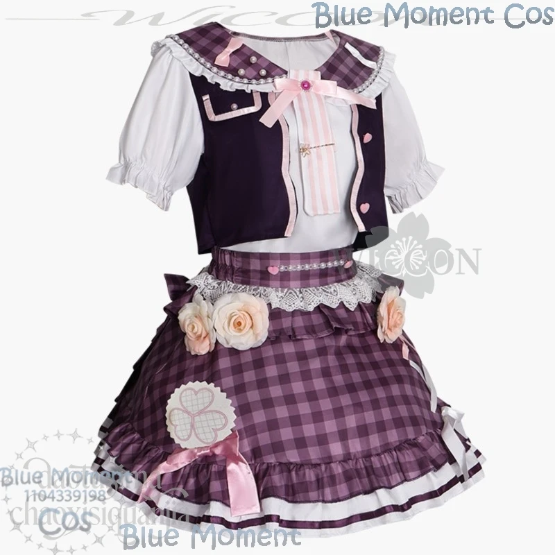 أنيمي لعبة مشروع Sekai تأثيري المزيد من القفز! 4 الذكرى السنوية موموي إيري زي الأرجواني Kawaii الحلو لوليتا جيراي كي عيد الميلاد