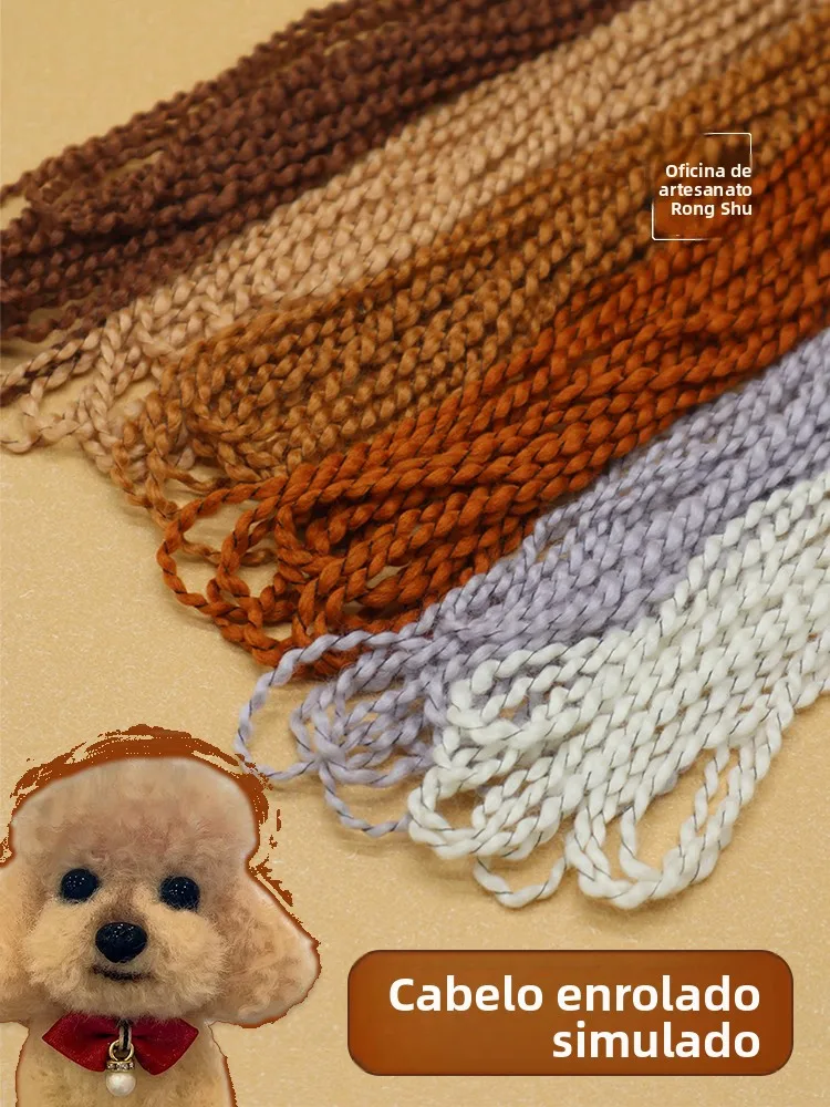 materiais-e-ferramentas-para-artesanato-de-bonecas-bjd-e-pets-diy-la-de-feltro-marrom-para-simulacao-de-pelo-de-boneca-teddy