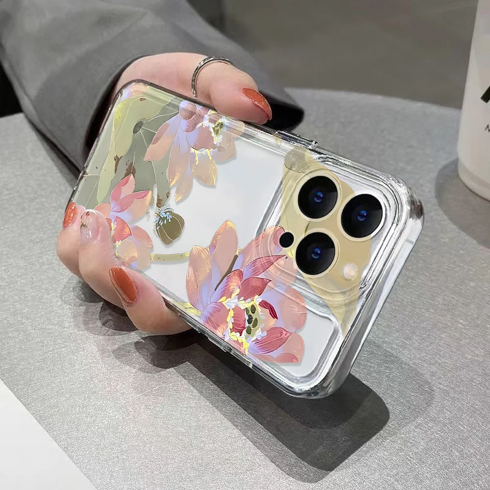 Flower Painted Phone Case For Samsung Galaxy S26 Ultra S25 Plus S24 FE S23 S21 FE S20 FE S26Ultra S25Ultra Soft TPU Funda Cover