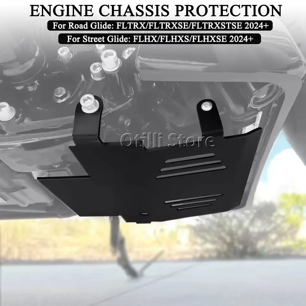 

For CVO Road Glide FLTRXSE 2024 2025 Street Glide FLHX Skid Plate Lower Engine Chassis Protector New Motorcycle Accessories