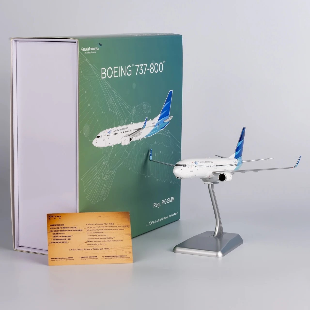 

08021 Alloy Collectible Plane Gift NG Model 1:200 Garuda Indonesia "SkyTeam" Boeing B737-800 Diecast Aircraft Jet Model PK-GMM