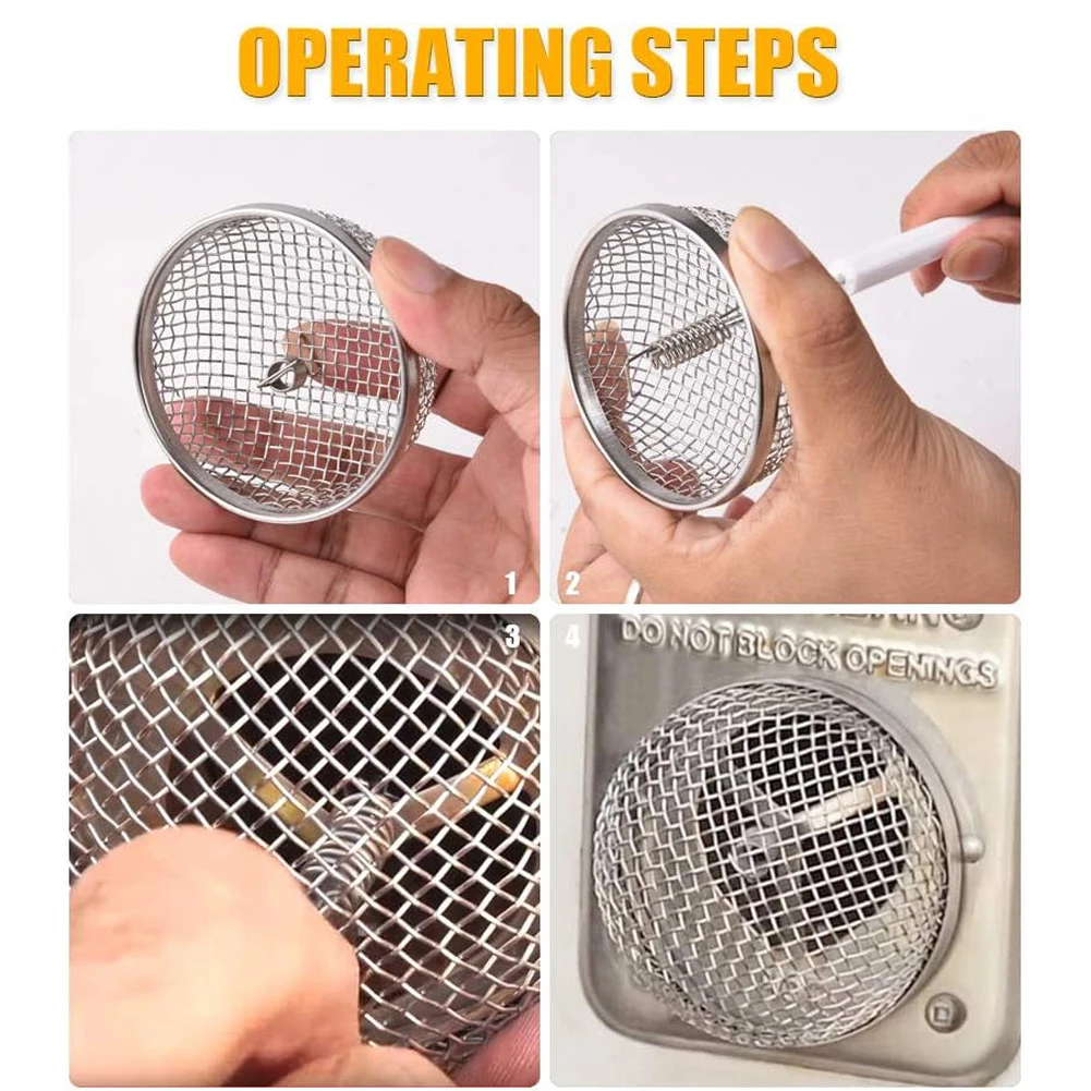 

Крышка вентиляционного отверстия для печи на колесах, экран от летающих насекомых, вентиляционная сетка из нержавеющей стали, крышка вентиляционной сетки для кемпера, автофургона