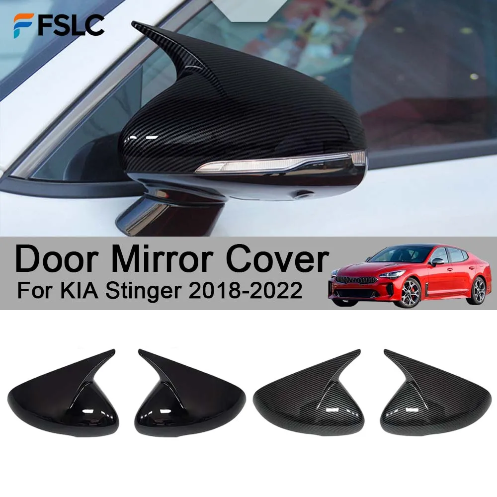 

Car Decoration Door Mirror Cover For KIA Stinger 2018-2022 Car Rearview Accessories Car Styling Upgrade Modify A Car
