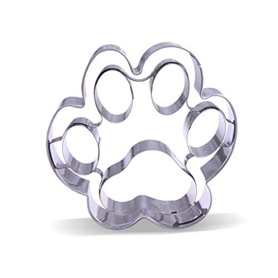 Large Dog Paw Ce Cutter 4" Stainless Steel