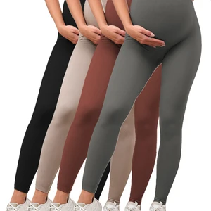 سروال يوغا طويل للنساء الحوامل ، طماق رياضية أعلى 6 امرأة حامل عارية مبيعا - No3