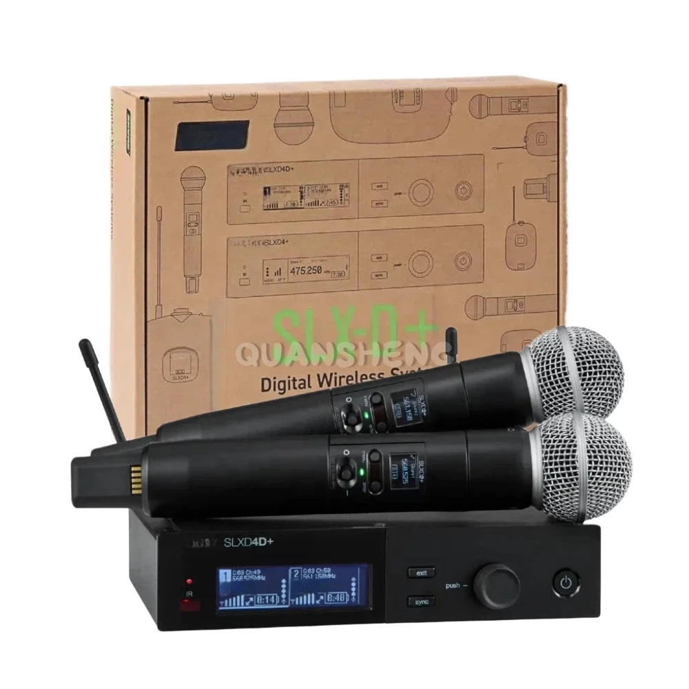 SLXD4D+ S58 Wireless Dual-channel Bodypack Transmitter SLXD1 Studio-quality Sound Stable Signal For Stage Performance