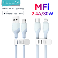 KUULAA 30W Type C to Ligtning Cable for iPhone 14 13 pro max Fast Charging USB Type C Cable Data Cord for Macbook USB Wire Cord