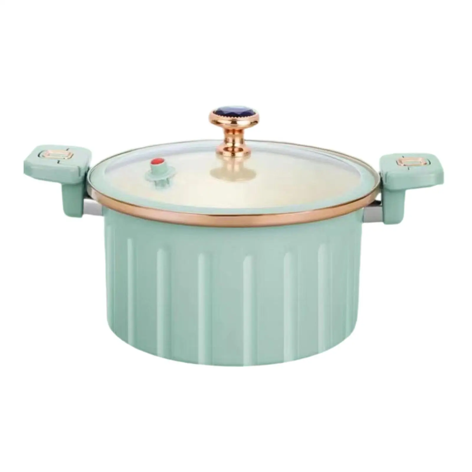 Micro Pressure Pot 10L for Gas Induction with Lid and Handle Crock Pot Stewing Boiling Pot for Rice Pasta Soup Noodles Chicken