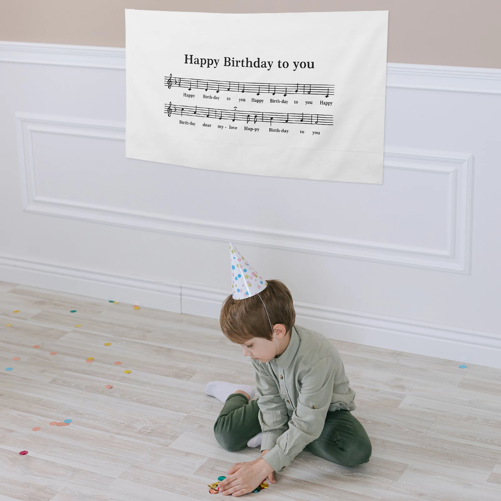 

Musical Note Cloth Birthday Backdrops Decorative Photo Background Birthday Background Cloth Party Supplies Home Gifts