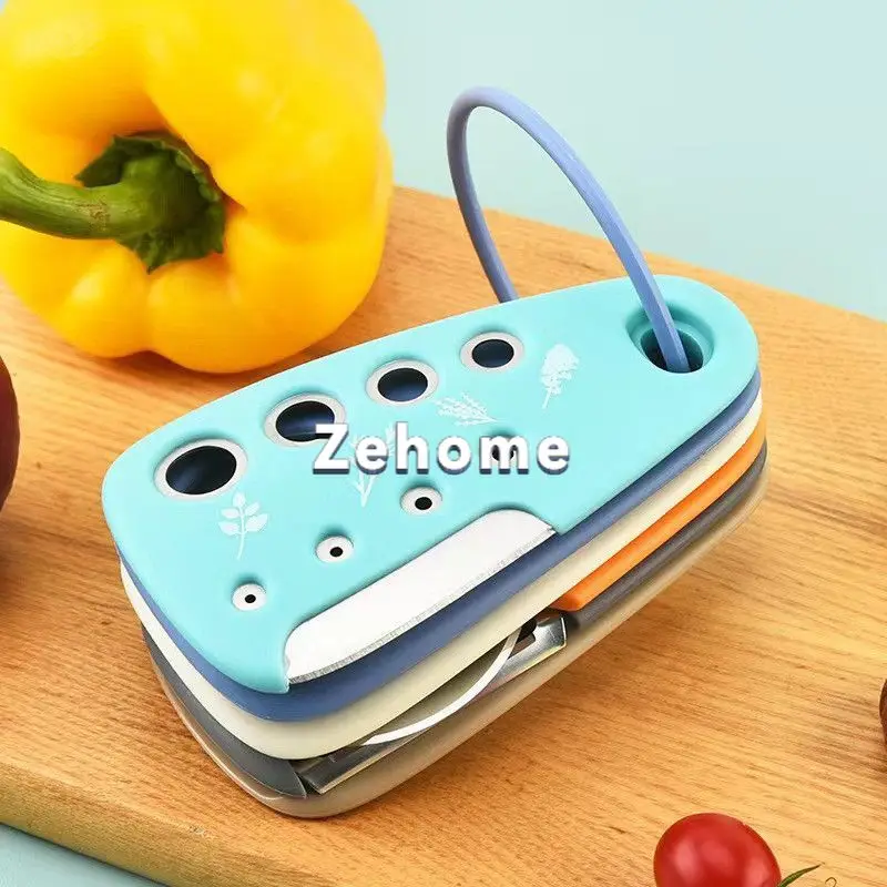 Kitchen tool set 6 pieces, pizza cutter, vanilla cutter, bottle opener, grinder, garlic grinder set, multi-functional vegetable