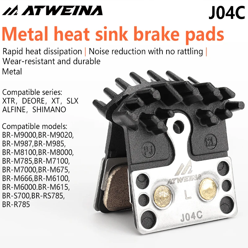 AliExpress NONE ATWEINA J04C Brake Pads Are Compatible With SHIMANO XT SLX J04C Make The Pads Compatible With M9000 M9020 S700 RS785