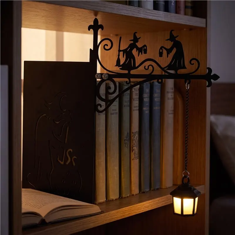TFORU-Halloween Bookshelf Lighting Reading Lamp For Bookworms LED Book Nook Light For Study Corner Library Gift For Booklovers