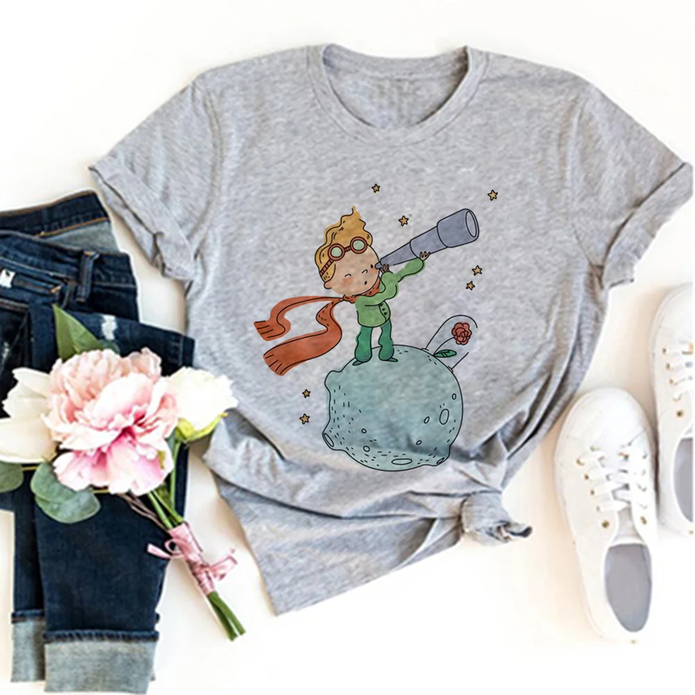 the Little Prince t-shirts women harajuku top female graphic anime clothing