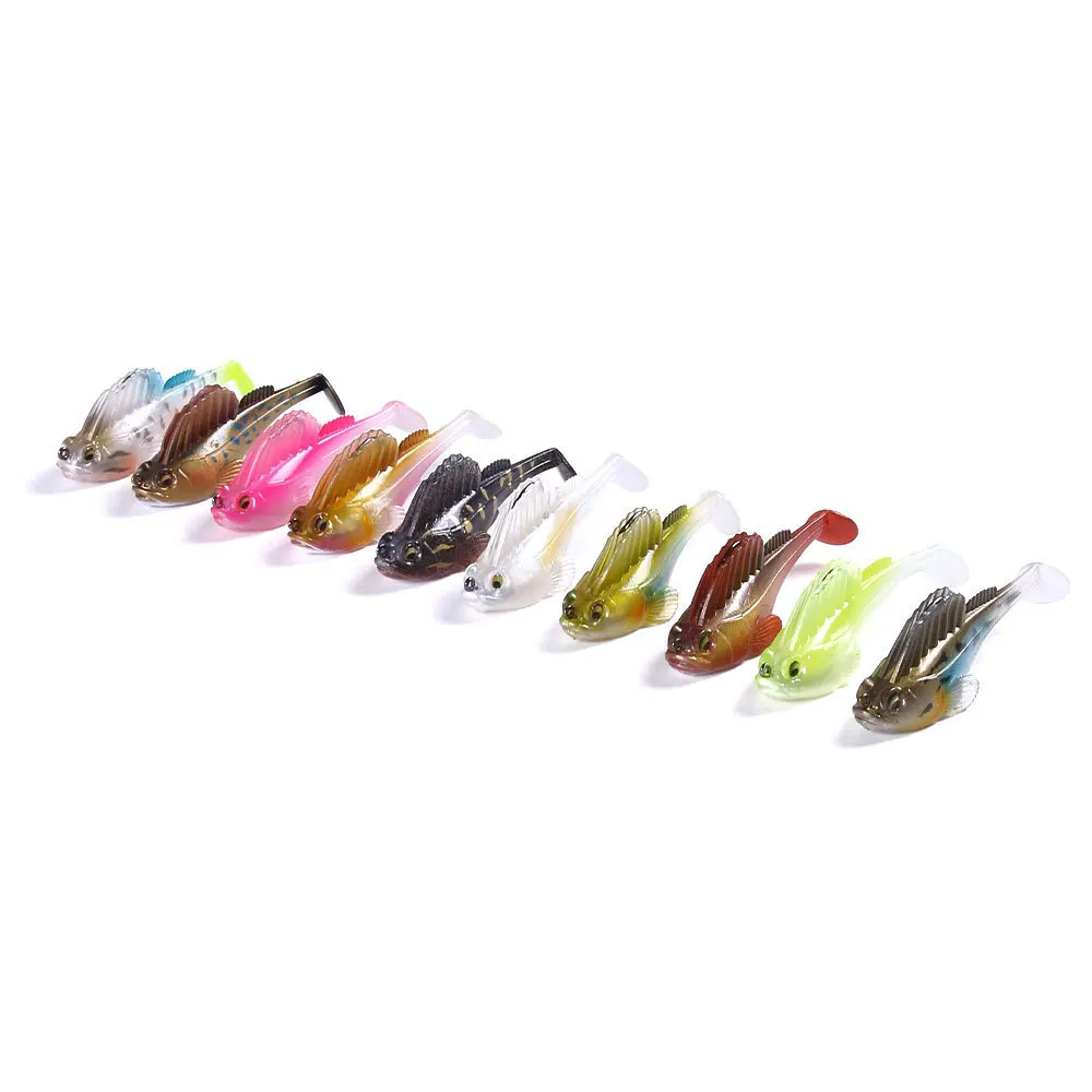 1 Stück/10 Stück 7,5 cm/14,2 g Silikon Dark Sleeper Wobbler Angelköder Sinkender Weichköder Jig-Haken Swimbaits Bass Shad für Barsch-Angelzubehör – Detail 11