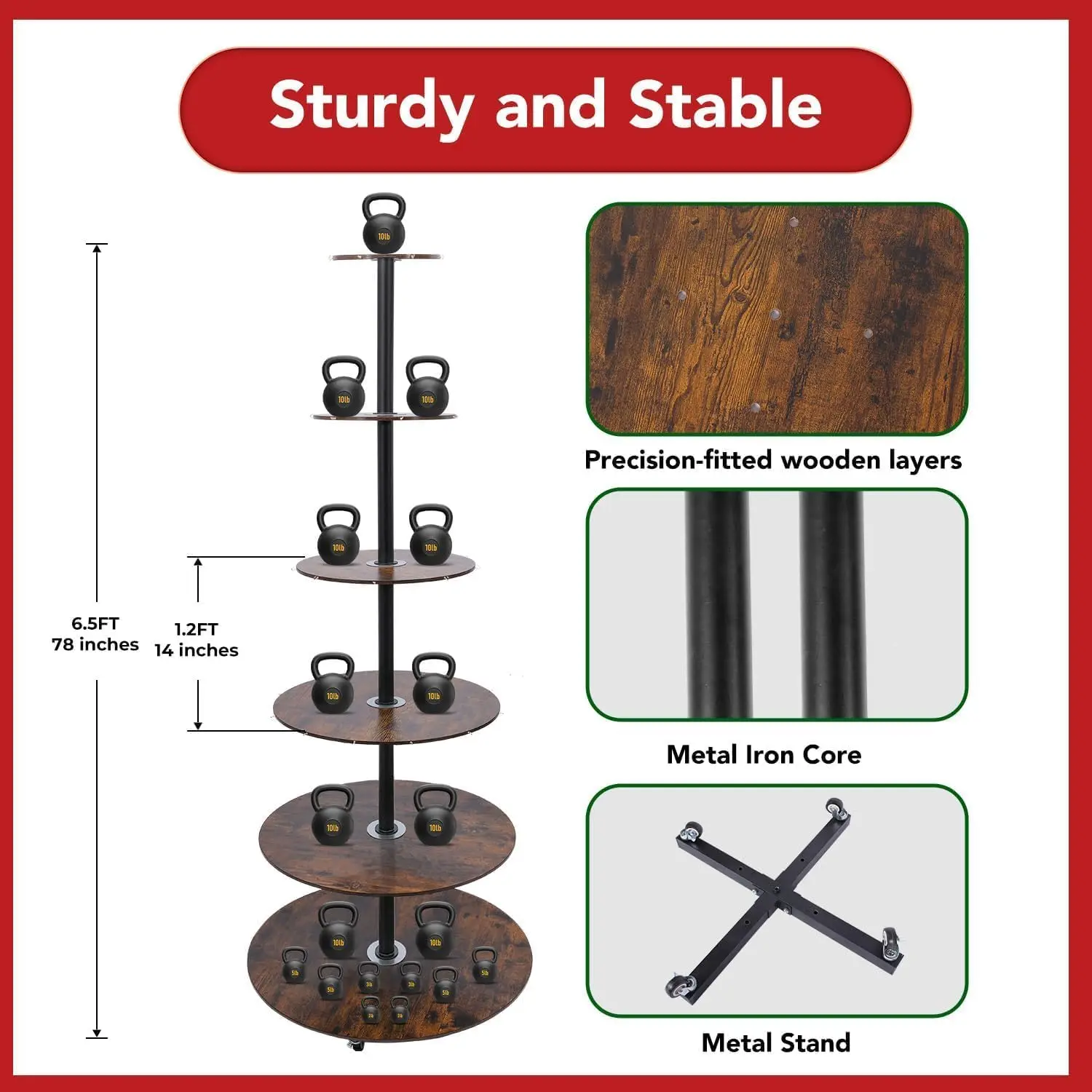 Christmas Village Tree Diy Display Shelves Decorations Multi Purpose Wine Rack Cake Stand Party Show