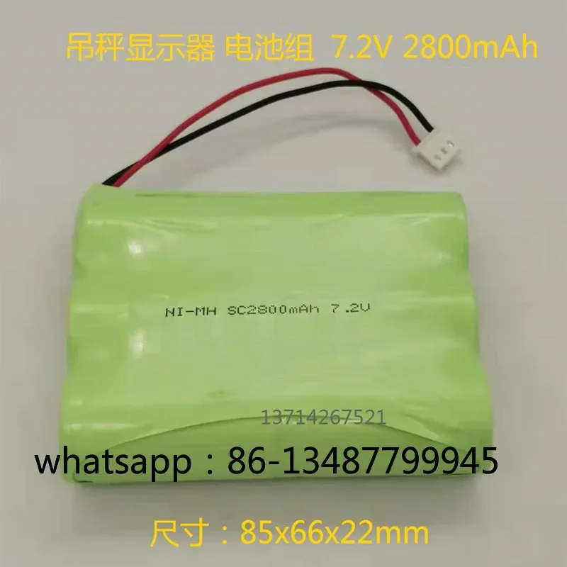

Instrument battery SC 7.2V 2800mAh, hanging scale instrument battery 6.0V