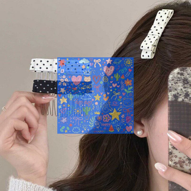 Women'S Essential Accessories - مشط شعر مزخرف بنقاط البولكا دوت