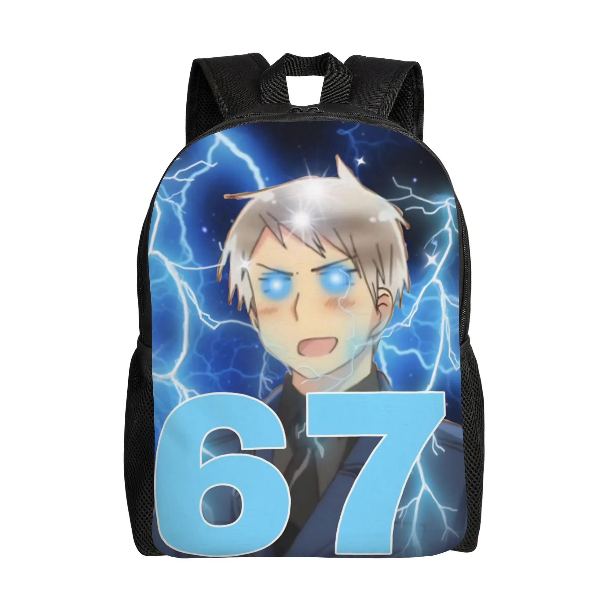 

Hetalia Anime 67 Meme Teenage Backpack Lightweight Student Work Daypack for Men Women Laptop Shoulder Bag