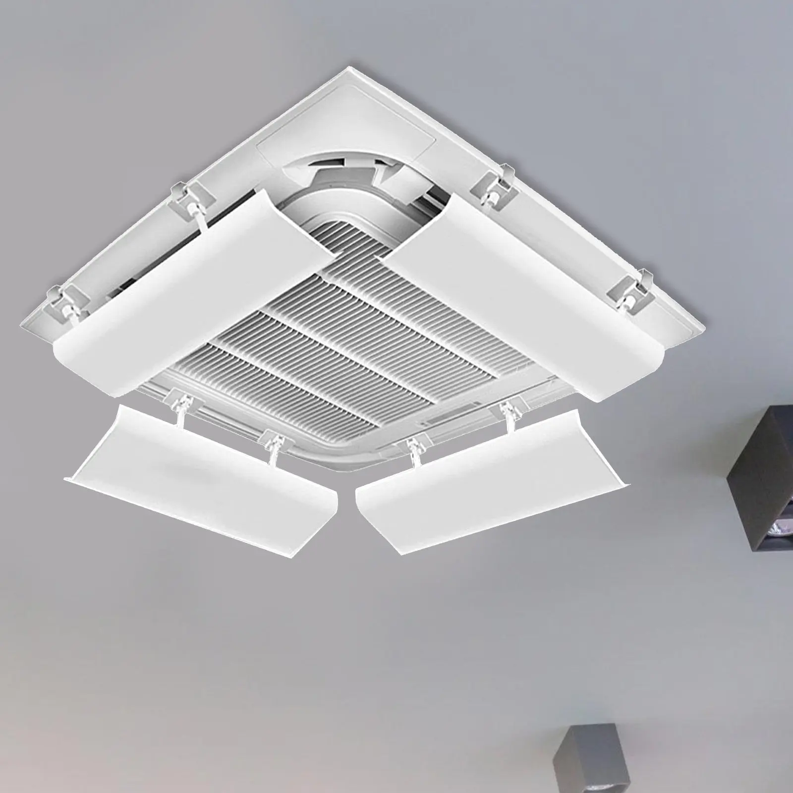 

Adjustable Air Conditioning Windshield Deflector for Central Ac Units Easy Install Ceiling Vent Redirector Cold Air Flow Control