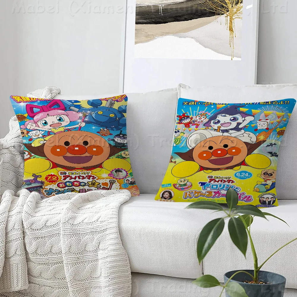 Cute Cartoon A-Anpanman  Cushion Cover Pillowcase Upholstery Sofa Throw Pillow Home Decor Pillowcas