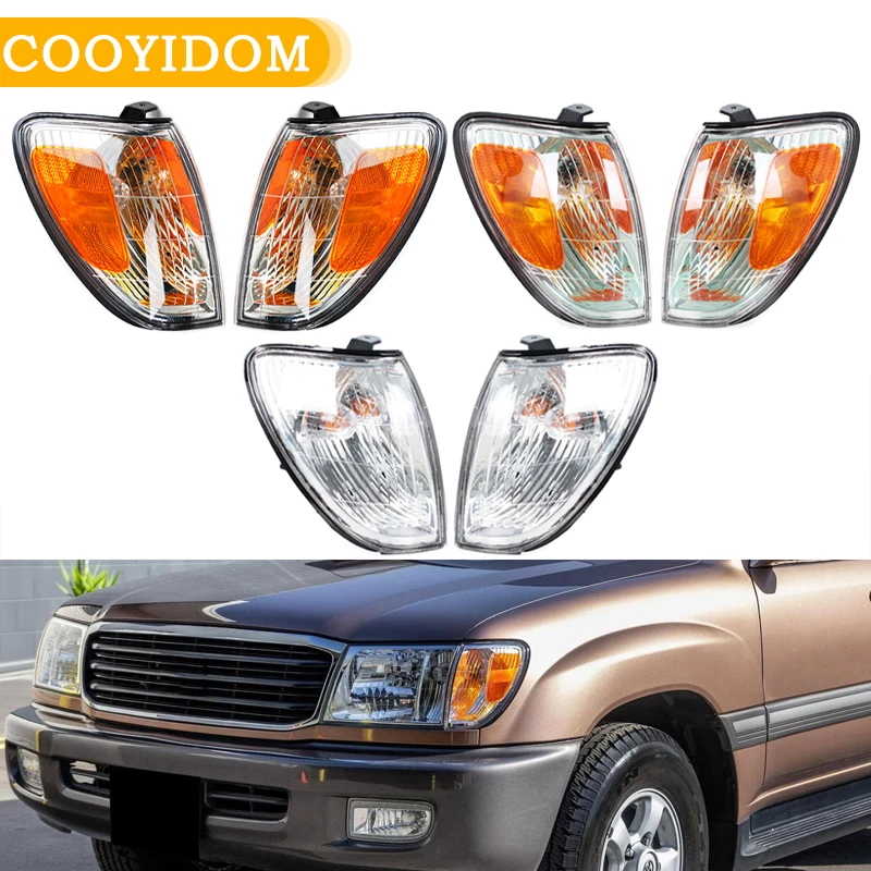 

Для Toyota Land Cruiser 1998-2005 указатель поворота, указатель поворота, угловой светильник, зеленый, белый, дикий свет 81521-60370