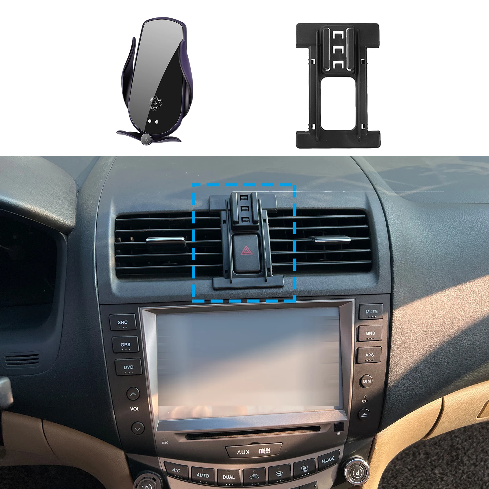 

GPS Bracket Navigation for Honda Accord MK7 2004 2005 2006 2007 Car Mobile Phone Holde Stand Auto Accessoriesr
