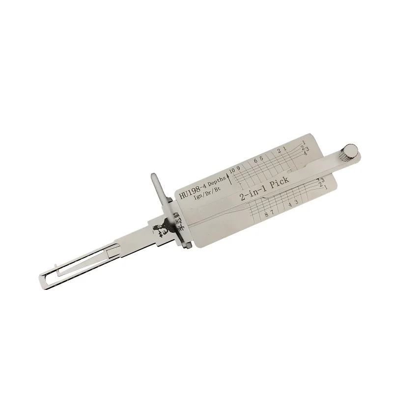 New Arrived HU198-4 Depths LISHI 2 in1 For Ford truck F150  P type CAR Lock Pick Tool  Door Opening Tool  Car Locksmiths tool