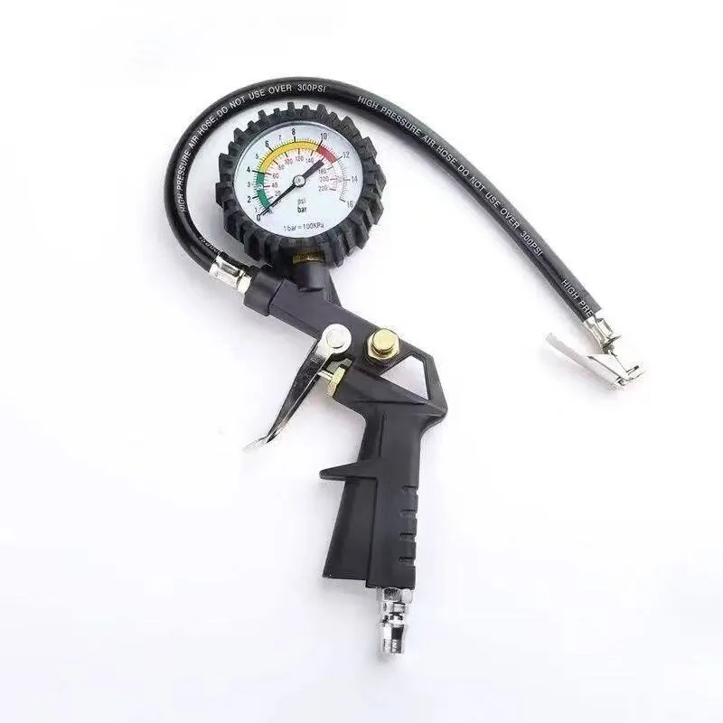 Automobile tire pressure gauge, motorcycle inflator, tire pressure gauge, barometer, detector, inflator