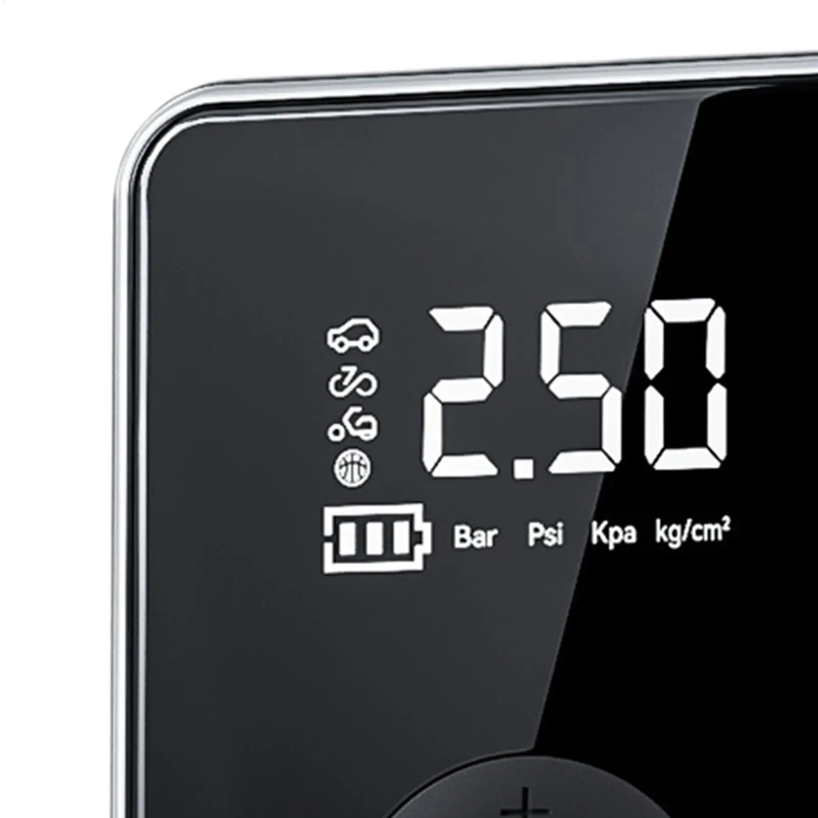 

Car Air Pump Digital Display Cordless Inflator With Light Rechargeable Air Compressor For Car Tires With Auto Shut-Off For