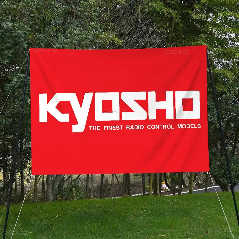Kyosho Japan RC Logo Large Size Flags Printing Patterns Interesting Birthday Party Decorations Banner