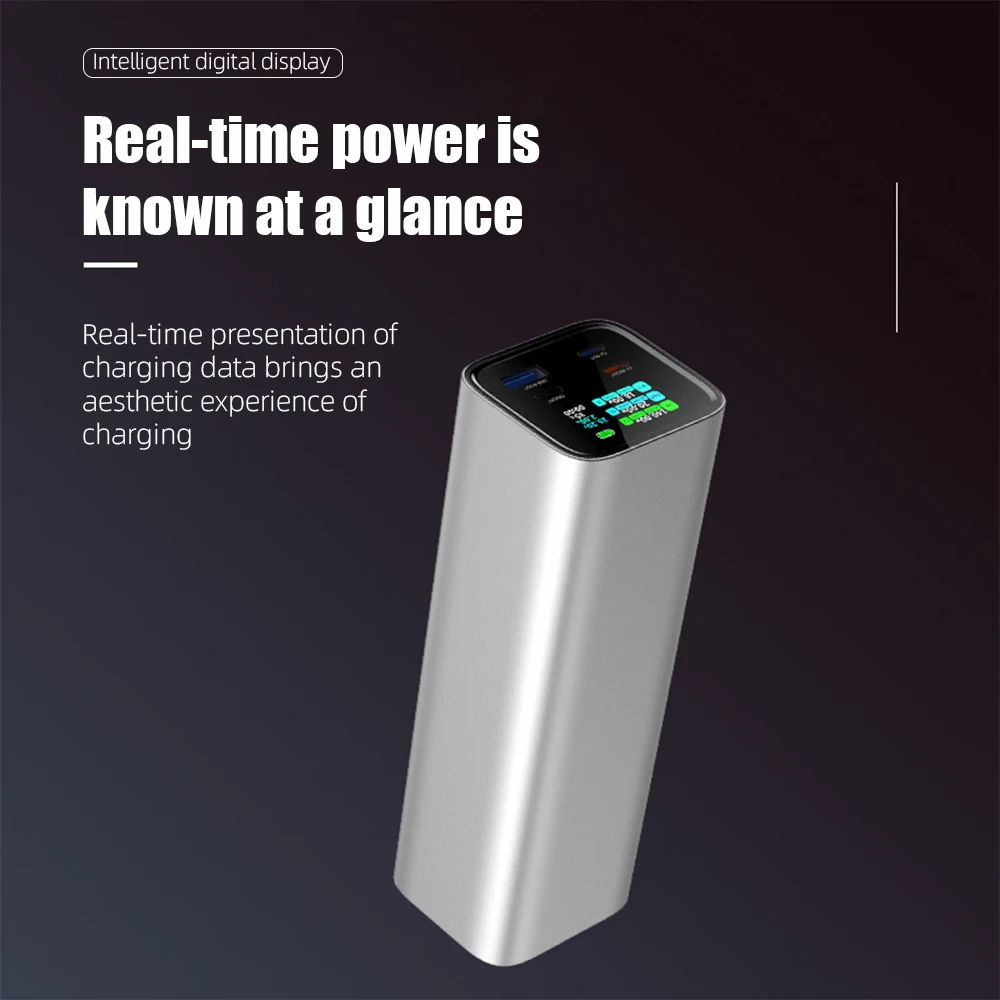 PD3.1 140 Вт Power Bank 27000 мАч ЖК-TFT цветной экран 2C1A порт ноутбук телефон дрон камера портативная двунаправленная быстрая зарядка