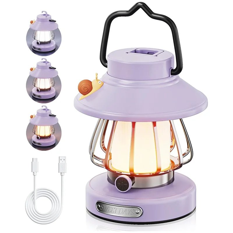 WORTHOWN-Lampada per bambini Set Torcia per bambini Comoda luce a LED Luce notturna portatile ricaricabile a batteria