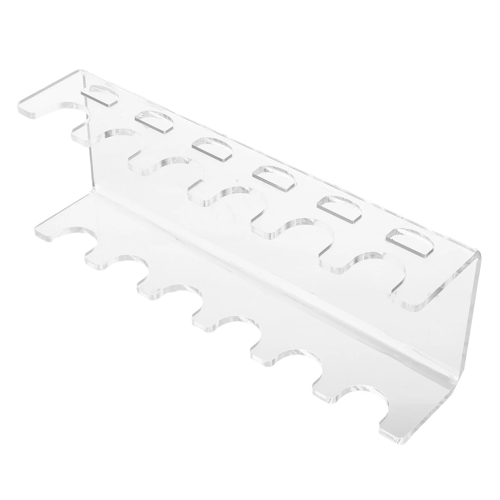 Professional Laboratory Pipette Holder 6 Slot Clear Stand Space Saving Pipette Display Rack Stable Secure Storage for Experiment