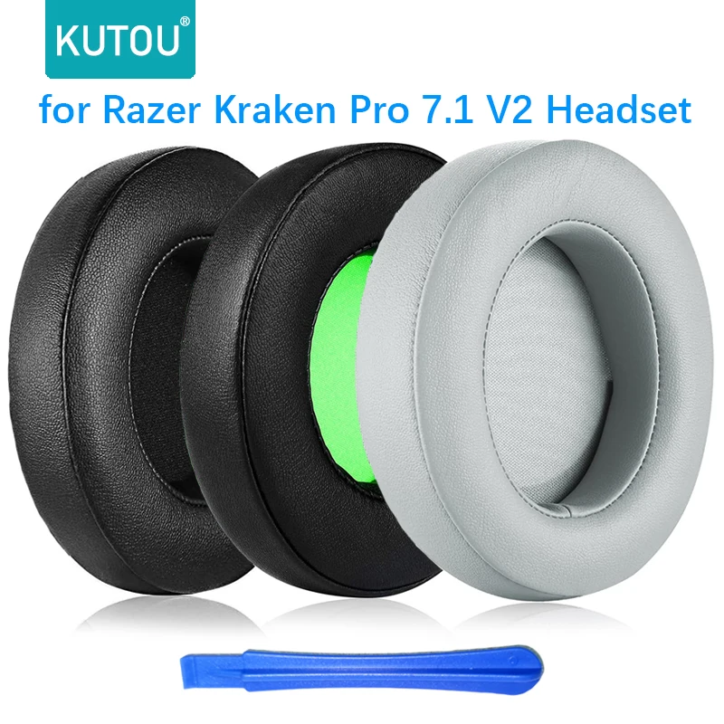 

Сменные амбушюры для Razer Kraken Pro V2, игровая гарнитура Kraken 7,1, амбушюры, накладки из пеноматериала, мягкая кожа